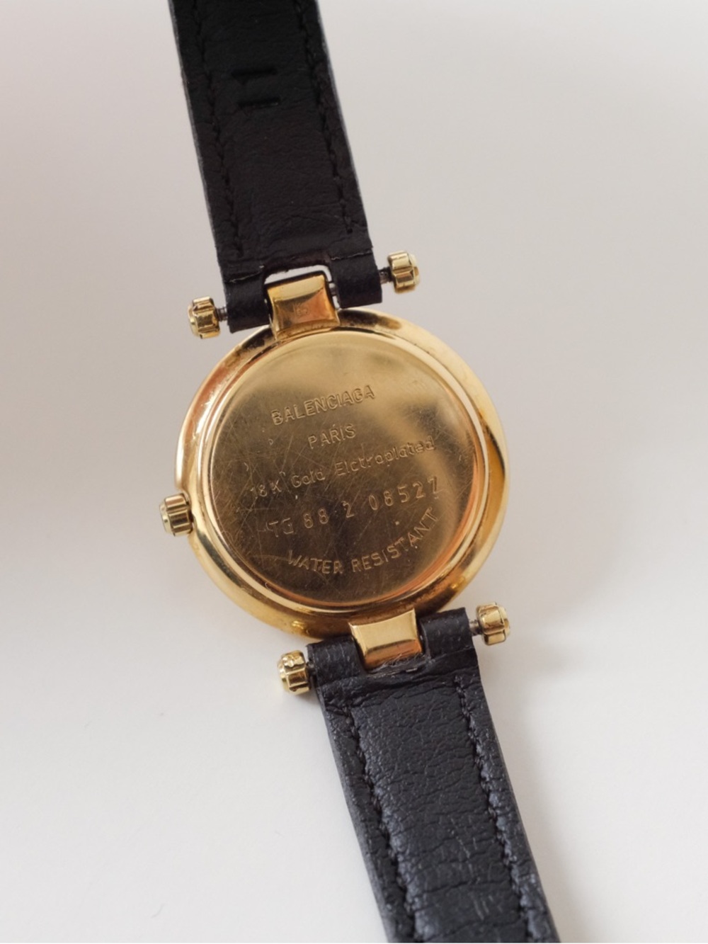 Vintage Balenciaga Black and Gold Vintage Women's Watch - Picture 4 of 9